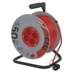 Kedvezményes ár Emos PVC kábeldob 50 m MT 3x1,5 mm2 4 db aljzat IP20 P092501
