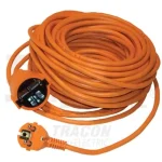 Tracon Földelt 30m 3x1,5mm2 H05VV-F fűnyíró lengő hosszabbitó 30m-es narancs 368 Bestseller