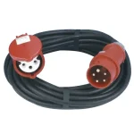Bestseller Gao CEE kültéri lengő hosszabbító ipari csatlakozóval 10m PVC kábellel H05VV-F 5x1.5mm2 5pólusú 16A IP44 IP44 0577740555