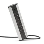 Ajánlat Delight 5-ös sarokelosztó USB aljzattal alumínium 20485