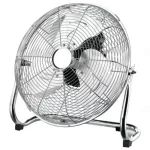 Kiárusítás STILO Alumínium nagy teljesítményű padlóventilátor 80W, 220-240V, 16 coll átmérő, 3 fokozatú, 1,6m vezetékkel, krómozott állvánnyal STI1829