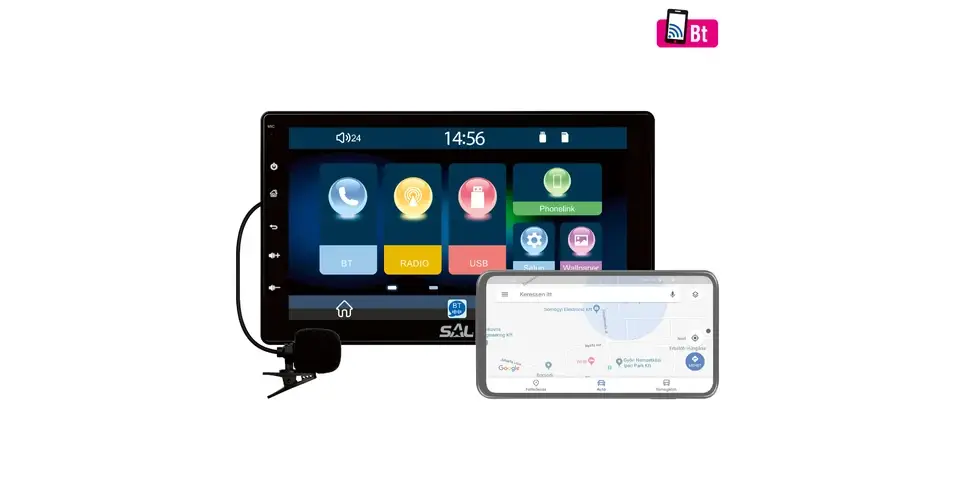 SAL VB X1000 autórádió és multimédiás lejátszó 4x45W, 2+1 RCA CarPlay Android Auto USB Mirror Link VB X1000 Vedd meg online
