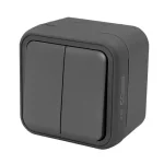 Kedvezmény Commel falon kívüli csillárkapcsoló (105) antracit IP55 043-105