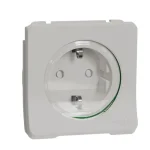 Prémium Schneider Electric MUREVA Styl 2p+f csatlakozóaljzat biztonsági zsaluval csapófedéllel rugós polárfehér MUR39134