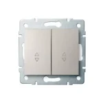 Kanlux LOGI 106+6 dupla váltókapcsoló keret nélkül krém 25133 Biztonságos fizetés