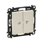 Prémium Legrand Valena Life 106+6 kettős váltókapcsoló jelzőfénnyel elefántcsont 752209