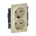 Legrand Valena Life 2x2p+f dupla dugalj csatlakozóaljzat gyermekvédelemmel elefántcsont 753226 Nézd meg most