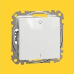 Schneider Sedna Design 102 kétpólusú kapcsoló keret nélkül fehér 16AX SDD111162 Outlet