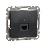 Schneider Sedna Design 1xRJ45 Cat5e UTP aljzat antracit SDD114451 Gyors kiszállítás
