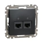 Legjobb ár Schneider Sedna Design 2xRJ45 Cat5e UTP aljzat antracit SDD114452
