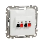 Schneider Sedna Design kettős hangfalcsatlakozó fehér SDD111411 Végkiárusítás