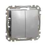 Expressz kézbesítés Schneider Sedna Design kettős nyomó alumínium SDD113118