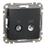 Schneider Sedna Design TV/SAT aljzat végzáró 4 dB antracit SDD114471S Kedvezményes ár