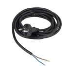 Anco flexo kábel 3m szerelhető hálózati gumi csatlakozó fekete GT H05RR-F 2x1,0 mm2 321656 Legnépszerűbb