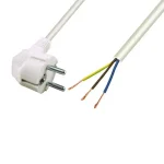Home N 7 hálózati csatlakozókábel, 2 m, H05VV-F 3G0,75 mm2 kábellel, védőérintkezős, max.1380W, fehér N 7 Exkluzív ajánlat