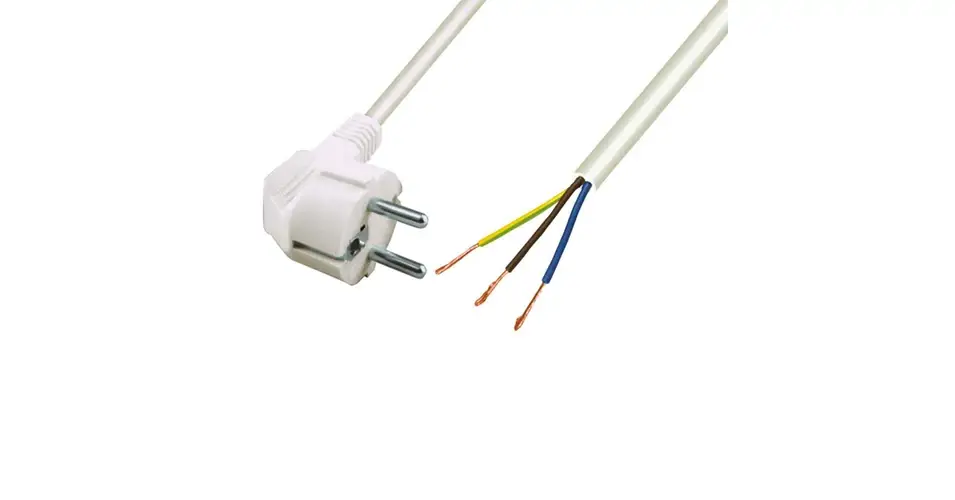 Home N 7 hálózati csatlakozókábel, 2 m, H05VV-F 3G0,75 mm2 kábellel, védőérintkezős, max.1380W, fehér N 7 Exkluzív ajánlat