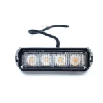 Prémium Led Cree figyelmeztető lámpa, 12W, 12-24V narancssárga, Ip67