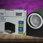 LED fali lámpa GU10, fekete, IP44, ovális, kültéri sorozat Korlátozott ajánlat