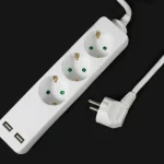 Hosszabbító kábel, 3 aljzat + 2xUSB, 5m, 16A, 3G1.5mm2, fehér Bestseller