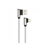 Szezonális akció Micro USB kábel, 1m, szürke, 2,4A