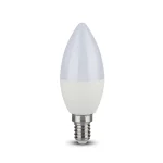LED izzó E14, RGB + 6400K, 3,5W (320lm), RF vezérlés, gyertya Csak ma