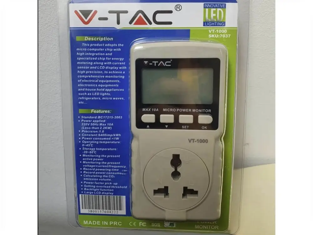 Csak ma Teljesítménymérő (feszültség, áram, frekvencia), LCD kijelző