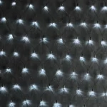 LED hálózat 2m x 1,5m magas, 240LED, adapterrel, CW, villogó üzemmód, zöld kábel [X08240214] Outlet