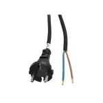 Solight flexo zsinór, 2x1.5mm2, gumi, fekete, 5m [PF33] Népszerű