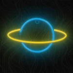 Forever light Neon LED dekoráció - SATURN, 3xAA/USB [RTV100228] Exkluzív ajánlat