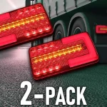 LED hátsó lámpa 12/24V, 4 funkció/2-pack! [L2301] Expressz szállítás