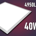 Outlet LED panel tápegységgel, négyzet 60x60cm, 40W, 4950lm