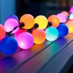 Újdonság Solar LED lánclámpa 6,5​​m, 30xLED, 8 mód, többszínű, IP65 [RTV100191]
