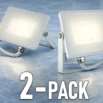 Árcsökkenés LED reflektor 20W, SAMSUNG CHIP, 1600lm, FEHÉR/2-PACK!