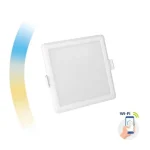 Azonnal elérhető SMART beépített LED panel 6W, 520lm, CCT+DIM, négyzet [SLI038018CCT]