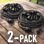 Láncfény lámpatest 15xE27 LED izzókhoz, IP54/2-PACK! Legkelendőbb