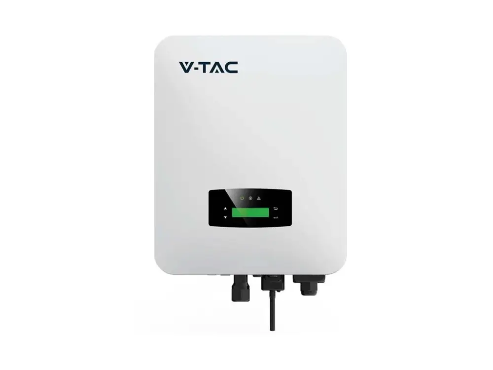Korlátozott ajánlat V-TAC szolár inverter 6 kW BE/KI GRID HIBRID LCD kijelzővel EGYFÁZIUS IP65