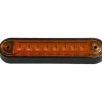 LED oldalsó jelzőlámpa NARANCS, 0,8W, 8xLED, 12/24V, IP67, csavarokkal rögzíthető [L1313] Expressz kézbesítés