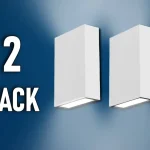 LED téglalap alakú fali lámpa, 4W, 400lm, 41°, IP65, fehér/2-PACK! Prémium
