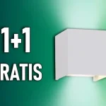 LED Fali lámpa 5W, 700LM, négyzet, IP65, fehér, 1+1 gratis! Kedvezményes ár