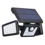 Napelemes lámpa SUNARI LED FLS-03, 74*SMD, PIR, 8W, 600lm, 6000K, 2400mAh [RTV100324] Biztonságos fizetés