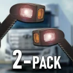 LED jelzőlámpa 3xLED, 12V/24V, IP67, bal+jobb! [L1300, L1301] Outlet