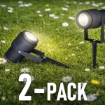 Népszerű Kerti süllyesztett lámpa 12W, 875lm, IP65, szürke/2-PACK!