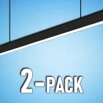 Újdonság LED lineáris függesztett lámpatest 40W, 3270lm, SAMSUNG chip, fekete/2-PACK!