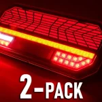 Árcsökkenés LED hátsó lámpa Neon, 12/24V, 6 funkciós, bal+jobb! [L2422]