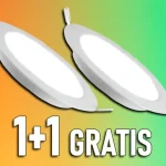Gyors kiszállítás LED beépített panel tápegységgel 12W, 1200lm, kerek, 1+1 gratis!