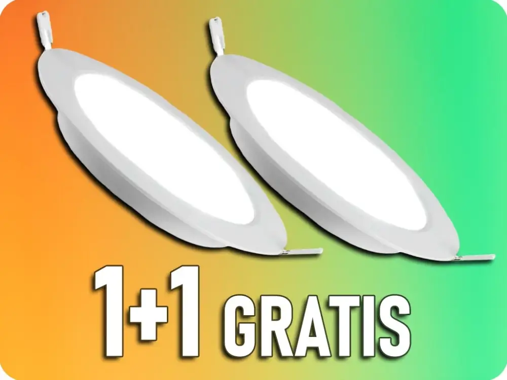 Gyors kiszállítás LED beépített panel tápegységgel 12W, 1200lm, kerek, 1+1 gratis!