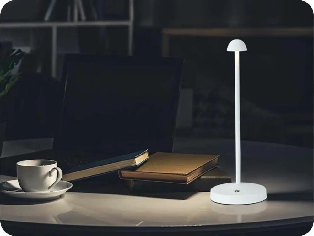 Vásárlói kedvenc LED újratölthető asztali lámpa 1,6W, 130lm, szabályozható, IP20, fehér, CCT