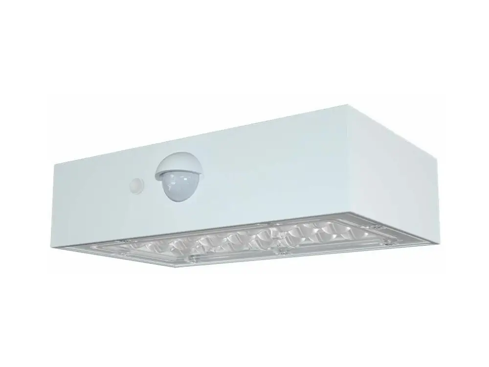 LED napelemes fali lámpa érzékelővel 3W, 350lm, 1200mAh, 4000K+3000K, fehér, IP65 Alacsony ár