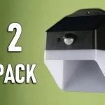 Biztonságos vásárlás LED napelemes fali lámpa PANDA érzékelővel 2W, 200lm, 4000K/2-PACK!