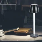 LED újratölthető asztali lámpa 3W, 310lm, 3000K, IP20, 1800mAh, fekete Végkiárusítás